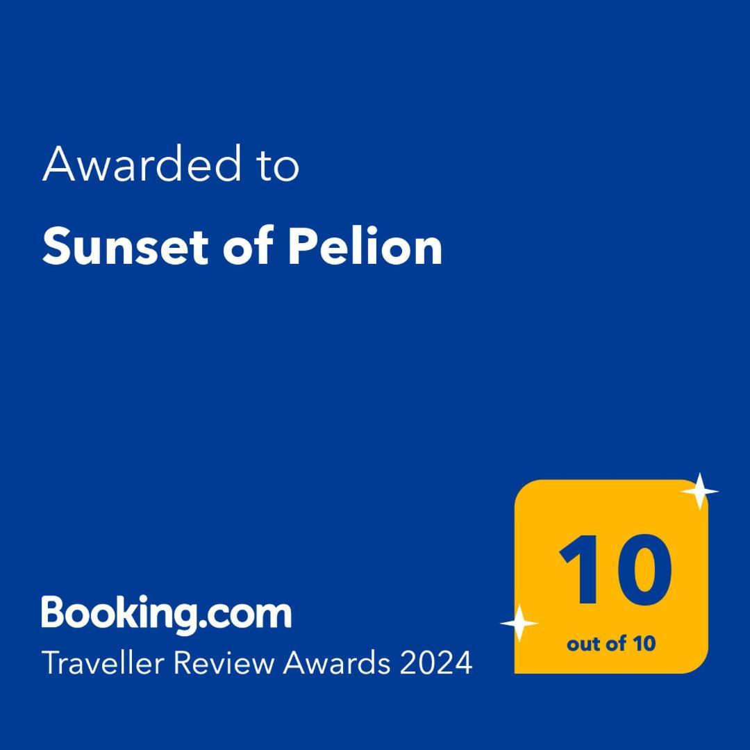 Sunset Of Pelion Villa Kato Gatzea Bagian luar foto