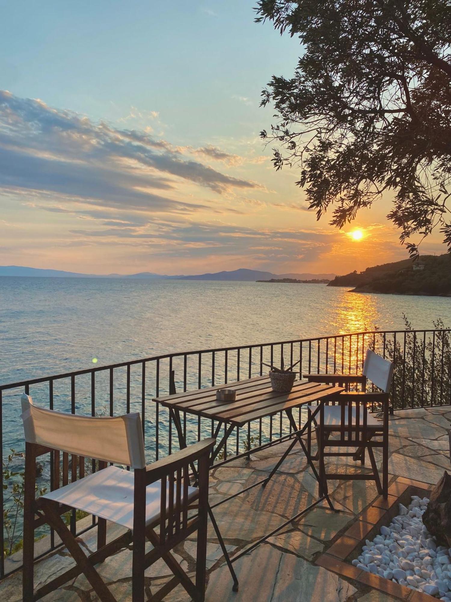 Sunset Of Pelion Villa Kato Gatzea Bagian luar foto